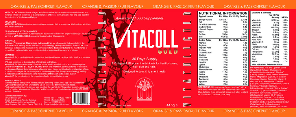 Vitacoll Label